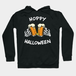 Hoppy Halloween: Funny Skeleton Hands With Beer Hoodie